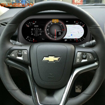 Guageway LCD Instrument Cluster Digital Speedometer for Chevrolet Malibu 8th 2009-2014 Steering Wheel Control