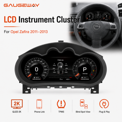 Gaugeway Opel  Zafira 2011-2013  Car Speedometer LCD Instrument Cluster Dashboard