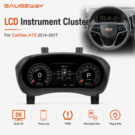 Gaugeway 12.3.inch for Cadillac ATS 2014-2017 LCD Instrument Cluster Car Auto Meter Speedometer