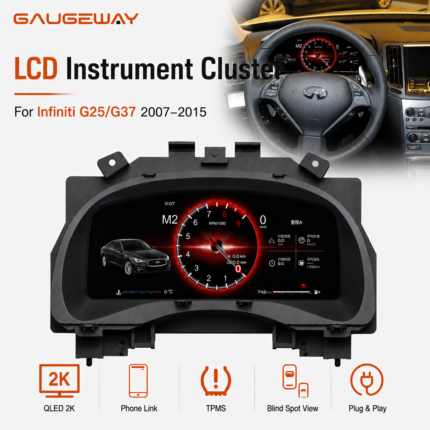 Gaugeway Infiniti G25/G37 2007-2015  LCD Dashboard Screen Instrument Navigation Projection