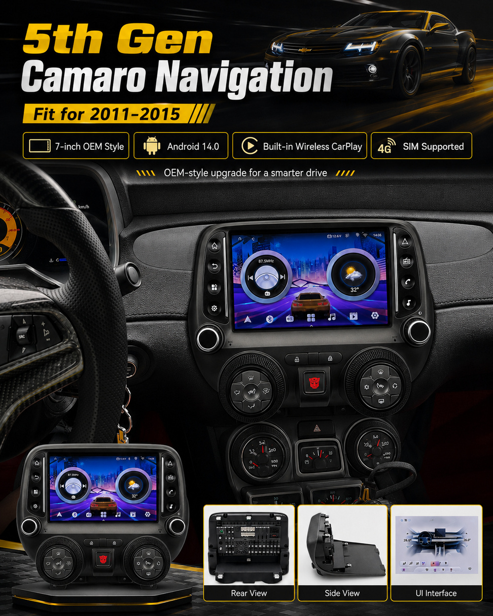 Chevrolet Camaro 2011-2015 Navigation Detail 1