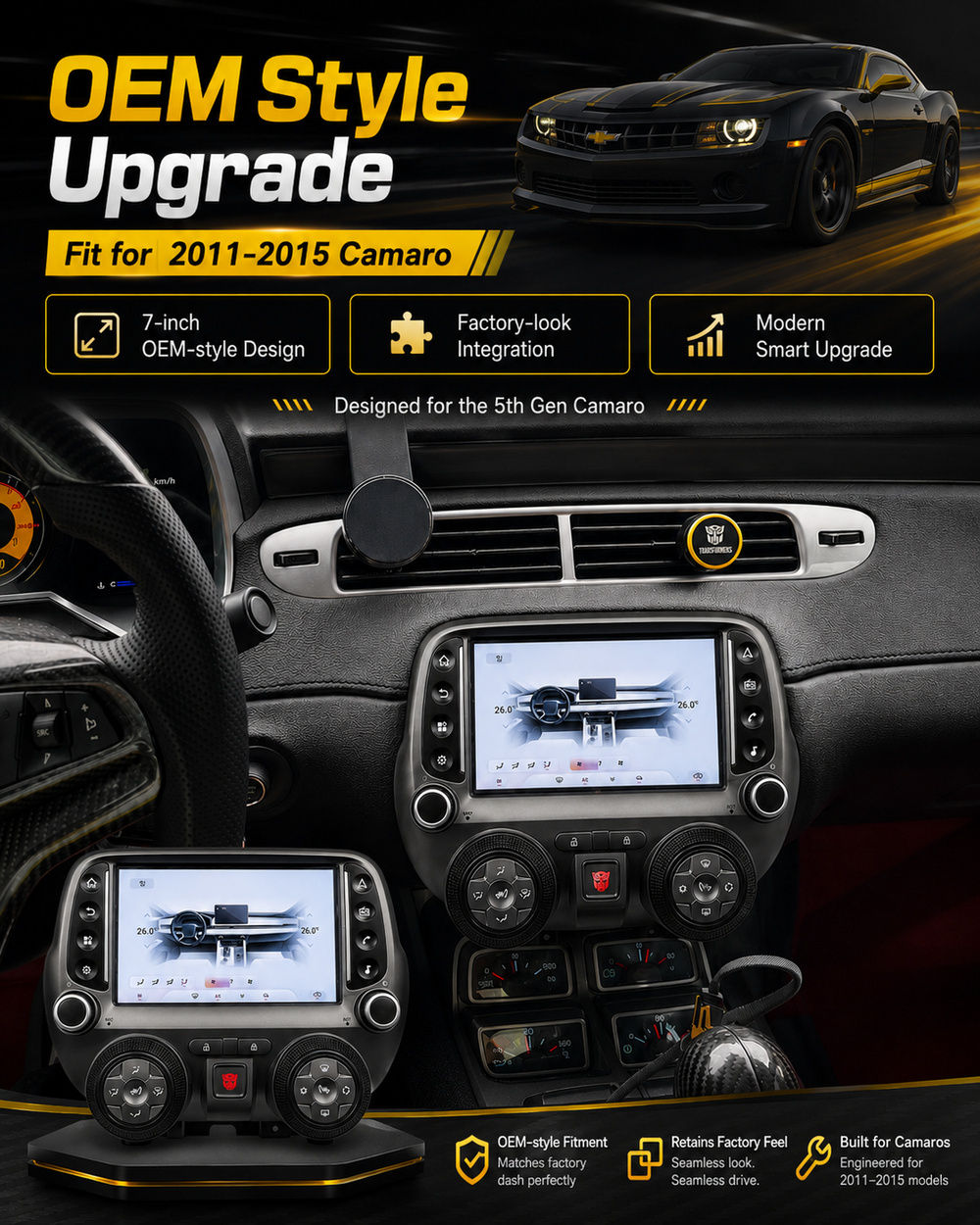 Chevrolet Camaro 2011-2015 Navigation Detail 3