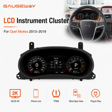 Gaugeway 12.3.inch for Opel Mokka 2013-2019 LCD Digital Cluster Speedometer BSV