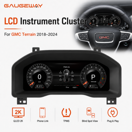Gaugeway12.3-inch GMC Terrain 2018-2024  Automotive digital cluster Original  Dashboard