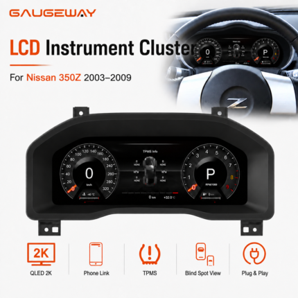 Gaugeway 12.3.inch for Nissan 350Z 2003-2009 LCD Digital Cluster Speedometer